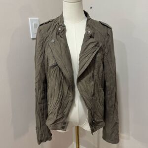 Mine casual‎ beige grey jacket Large